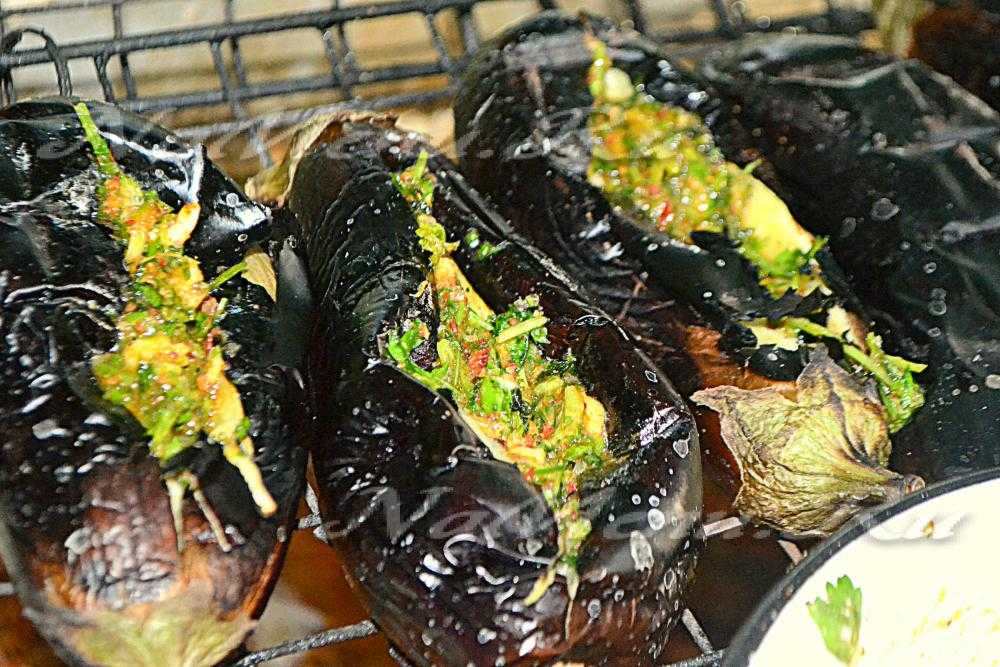 Готовим шашлык из баклажанов на мангале — самые вкусные рецепты