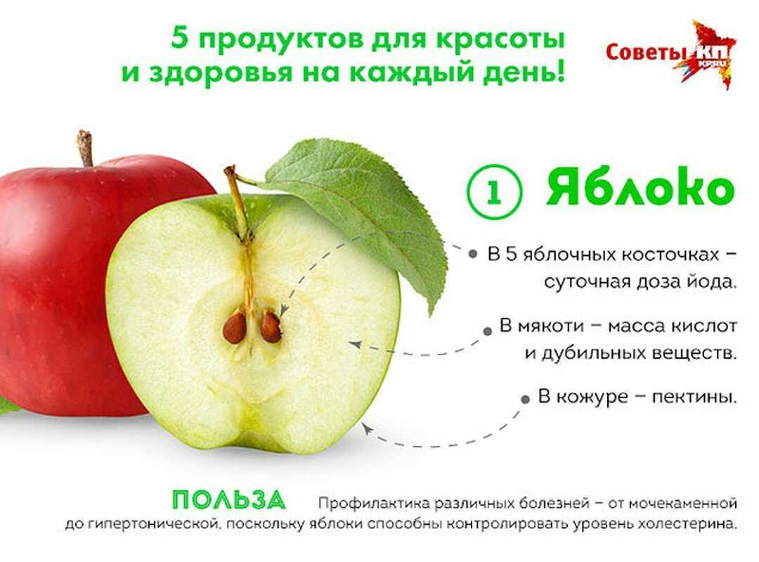 Яблоки: польза и вред для организма. таблица витаминов и микроэлементов